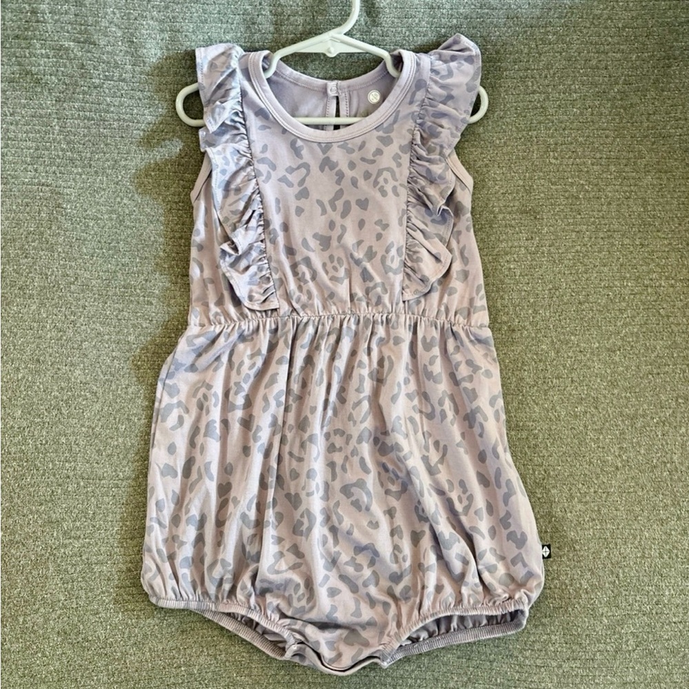 Kyte baby taro leopard bubble romper